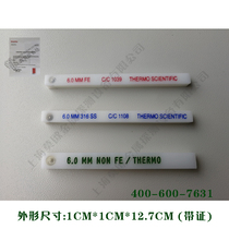 Thermo 6mm iron Fe non-iron Non-Fe stainless steel SUS gold detector detector test stick certificate