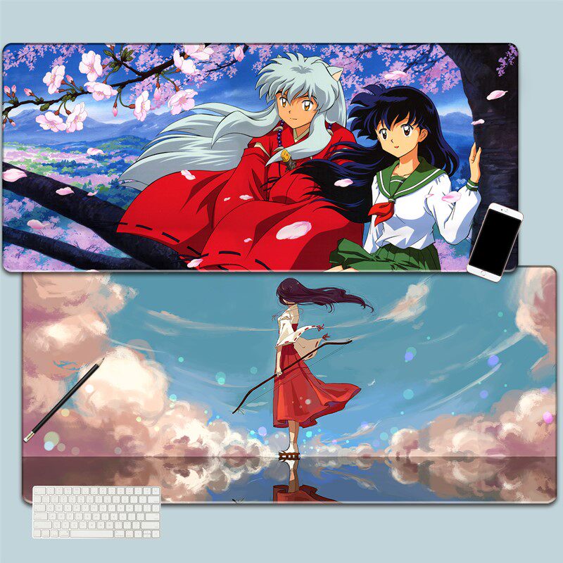 Inuyasha Kagome Killing Pill Campanulaceae Nai Luo oversized mouse pad student desk pad anti-dirty pad office desk pad