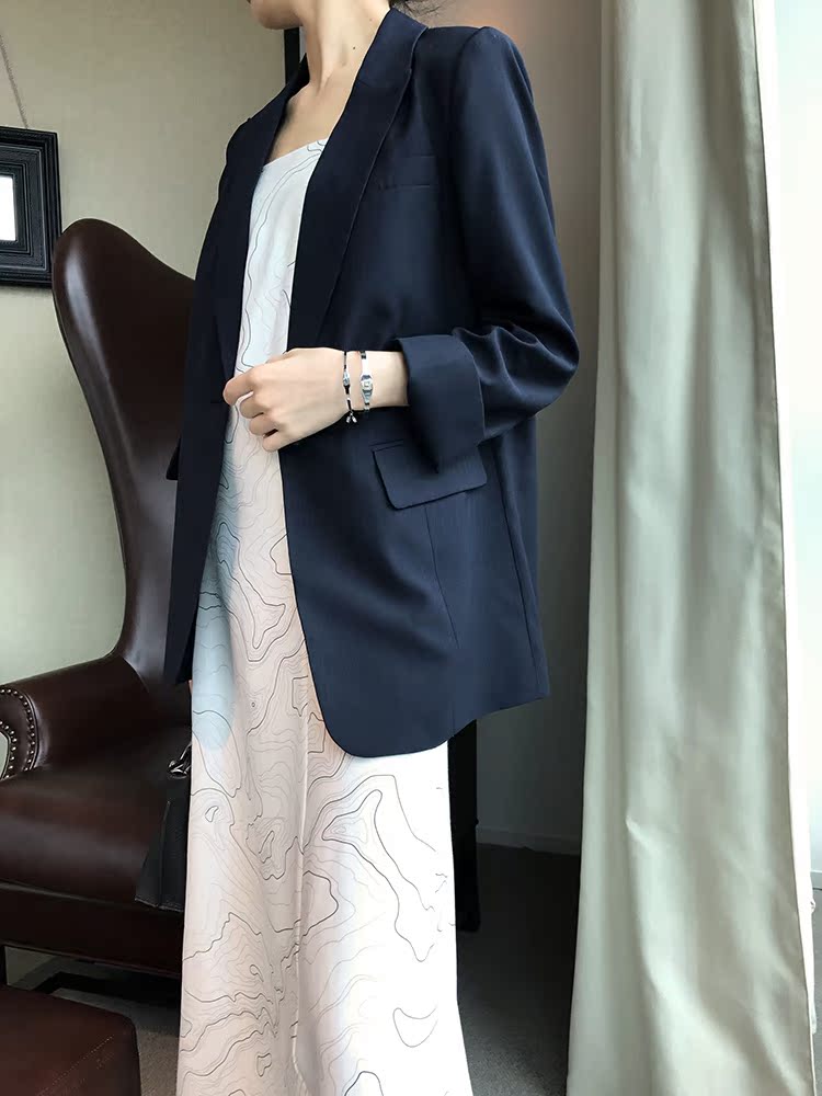 RAREST homemade _ phiên bản này thực sự là tích cực! Màu xanh đậm mô hình thẳng đứng cao cấp mùa hè thẳng thẳng phù hợp với mỏng