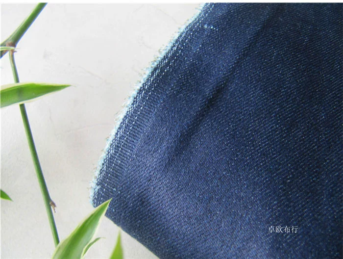 Rõ ràng vải denim vải nặng giẻ rách vải thủ công đàn hồi vai nhỏ trở lại ví Nhật Bản vải tự làm vải cotton gai