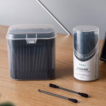 Double-head cotton swab disposable cleaning cotton swab ear spoon thin pointed spiral ear stick makeup cotton swab box