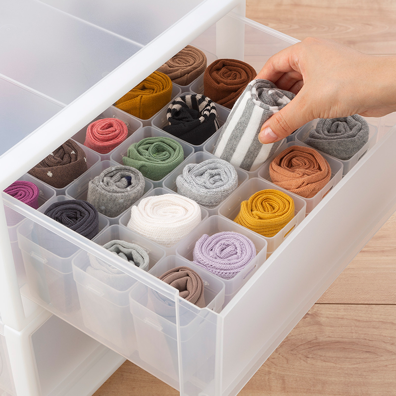 Japan imported sock underpants collection box can be spliced into drawer drawer closet packaging box storage box