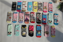 Chinese cabbage cartoon straight board socks link one