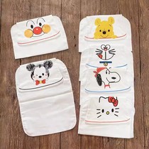 Foreign trade Snoopy non-fluorescent male and female baby 4-layer gauze pure cotton sweat-absorbent pad sling kindergarten large sweat towel