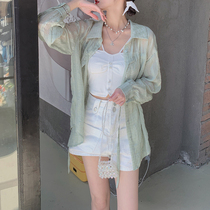 (Straight Down Zone) Mezi cooked the art retro design sense lacing sunscreen woman long sleeve snow-spinning shirt