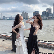 Plum cooked with a small crowd temperament fine flash fabric Heavy workout large skirt hem with skirt Early spring new one-piece dress