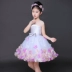 Trẻ em sinh nhật trang phục dạ hội cô gái lớn trai hoa cô gái đám cưới công chúa váy mô hình sàn catwalk trang phục đuôi - Váy trẻ em