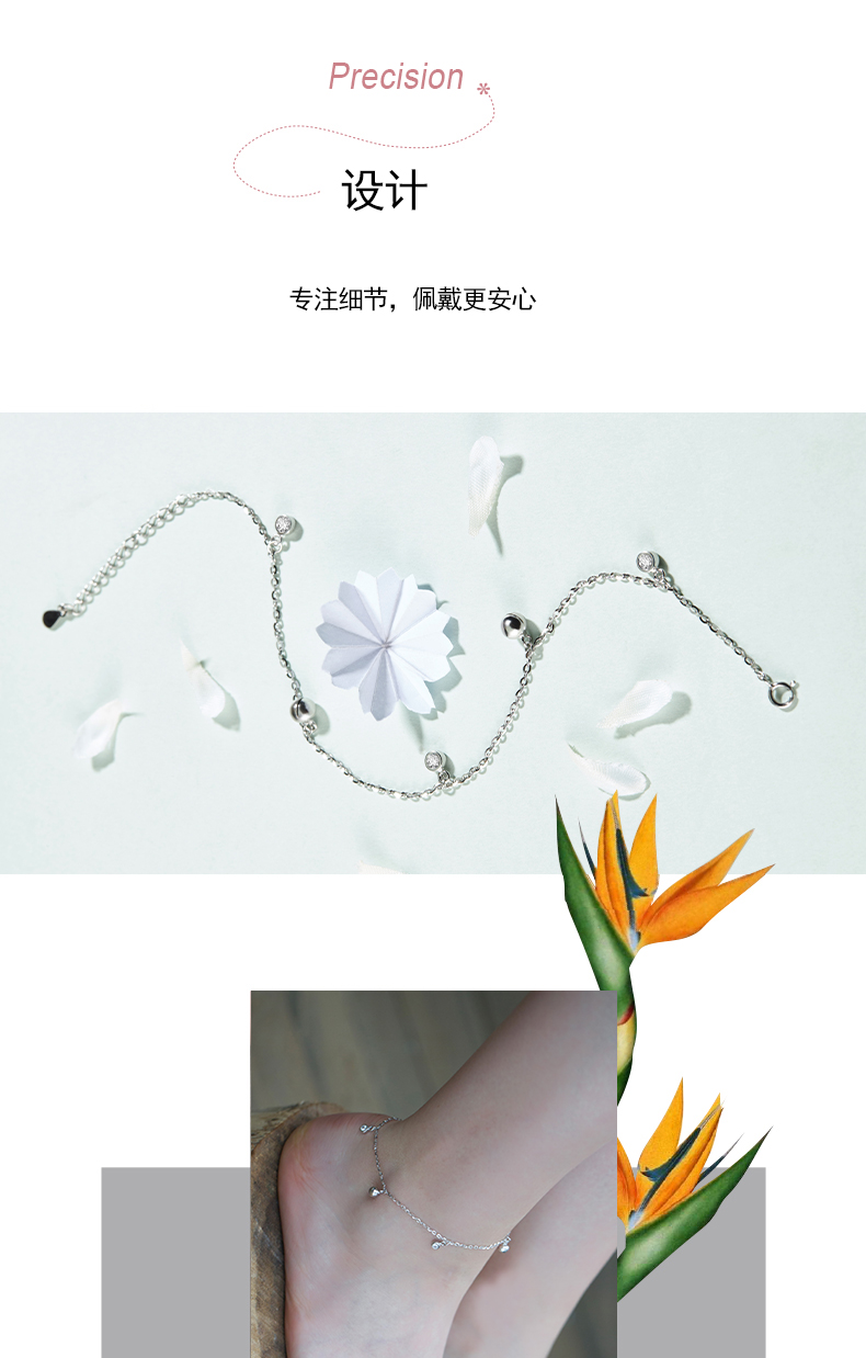 Bracelet de cheville Femme en Argenterie - Ref 3104873 Image 15
