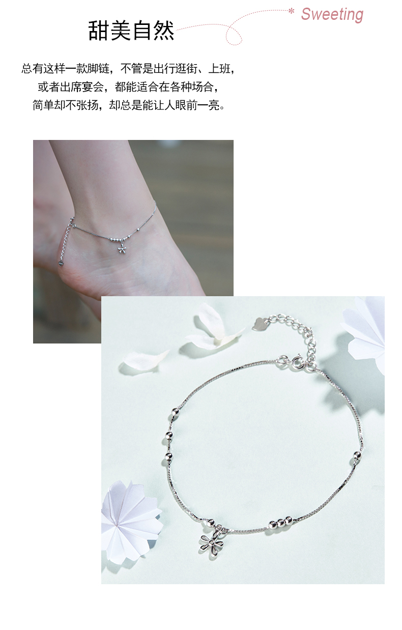 Bracelet de cheville Femme en Argenterie - Ref 3103384 Image 14