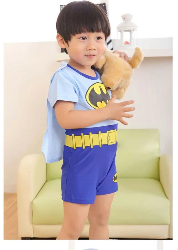 Đồ bơi trẻ em mới 2015 cho bé trai Đồ bơi kiểu Xiêm Batman có mũ bơi