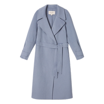 Goodland womens winter pure sheep wool double-sided woolen coat urban style jacket