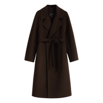 Naked Cashmere]YINER Womens Winter Sheep Wool Double-sided Wool Coat