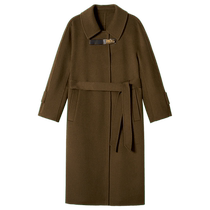 Maillard] Goodland Womens Winter Lapel Jacket Sheep Wool Double-sided Wool Coat