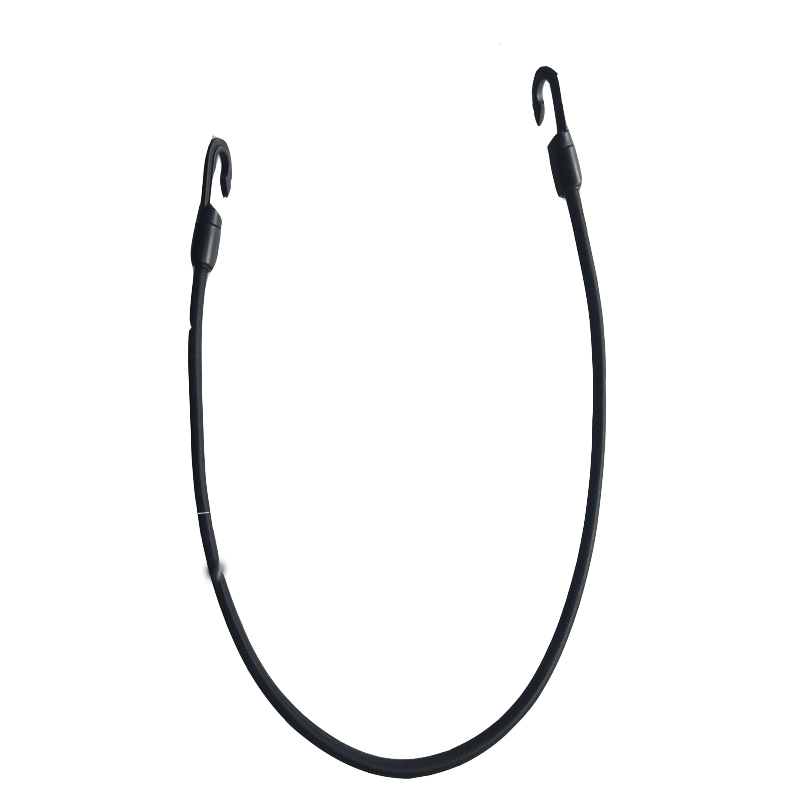 OUTDOOR TOURIST LEATHER CANOEING ACCESSORIES CLOTHESLINE ROPE FLEX DOUBLE 6 mm COARSE ELASTIC NO STOP HOOK BUNDLE 10CM ROPE