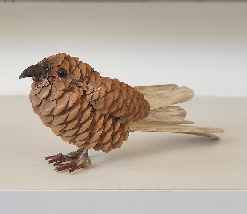 Natural Pine Cone Bird Handmade Crafts, Forest-Style Ornaments, Kindergarten Pastoral Style Decorations, Natural Handmade Products