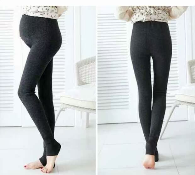 Bà bầu quần legging cộng với quần nhung dày cho bà bầu quần mùa đông nâng bụng quần mùa thu và mùa đông quần ấm cộng với quần nhung mùa đông quần áo cho bà bầu đẹp