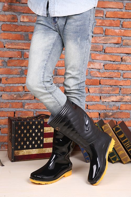 Chaussures - bottes caoutchouc homme pour printemps - semelle tendon - Ref 973903 Image 8