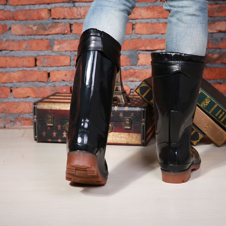 Chaussures - bottes caoutchouc homme pour hiver - semelle tendon - Ref 973884 Image 8