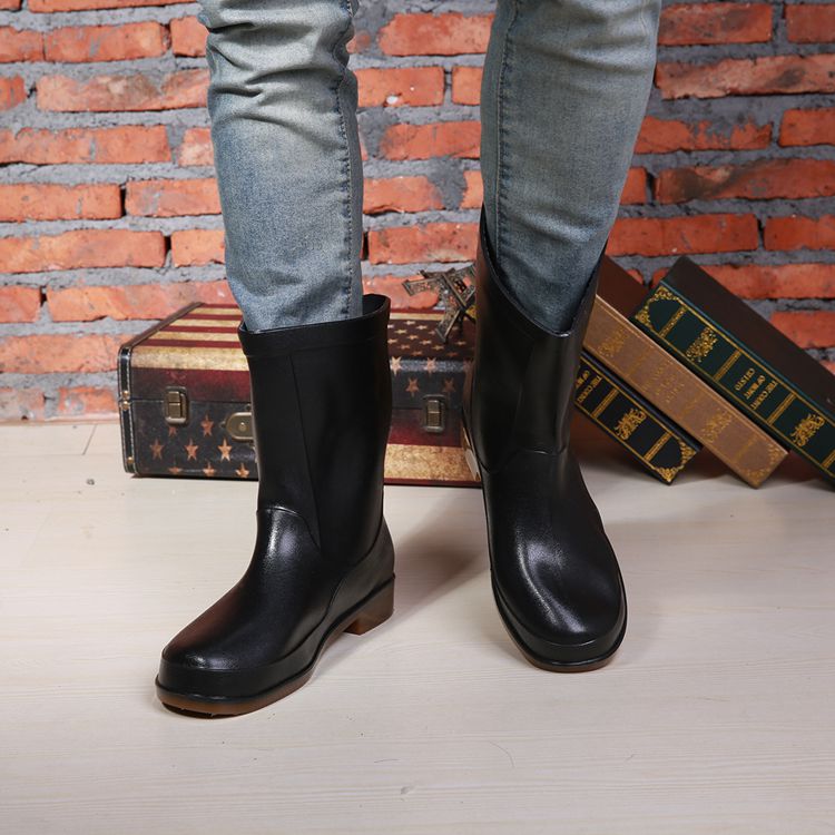 Chaussures - bottes caoutchouc homme pour hiver - semelle tendon - Ref 974098 Image 10
