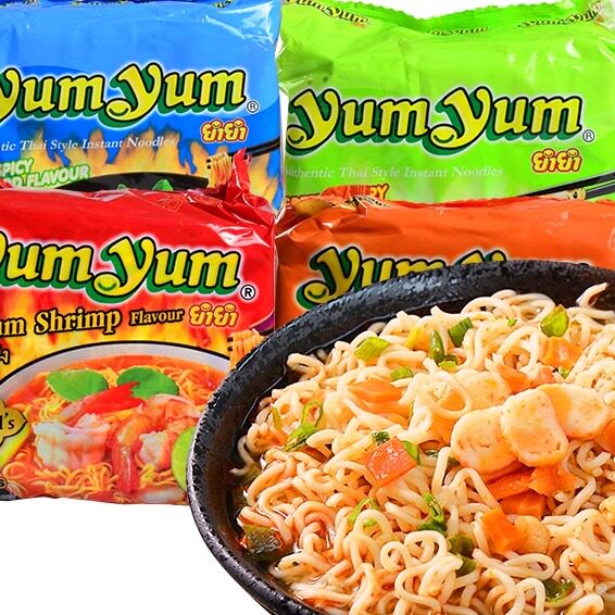 Yumyum Yangyang brand spicy and sour shrimp flavor Thai bag