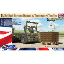 Gecko Model 35GM0037 1 35 British Cannonball Amunitions Box and Towed Vehicle