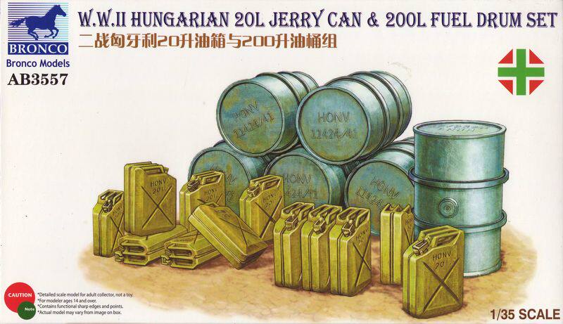 Weijun model AB3557 1 35 Hungary World War II 20 litres of oil tank 200 litres of oil barrel group