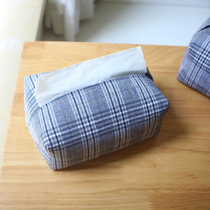 Sylange handmade cotton linen fabric tissue sleeve smoking paper bag shaped extraction tissue box