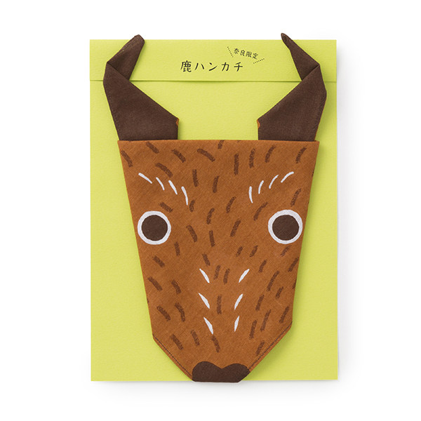 (Nara limited)Nakagawa Masashi Shoten Japan City Deer Yan type handkerchief hand-dyed products
