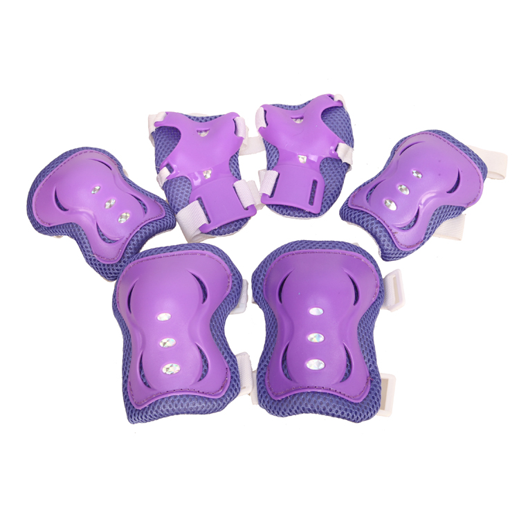 Thickened children's roller skating protector 6-piece scooter bicycle ice-skating roller knee protector elbow protector palm suit