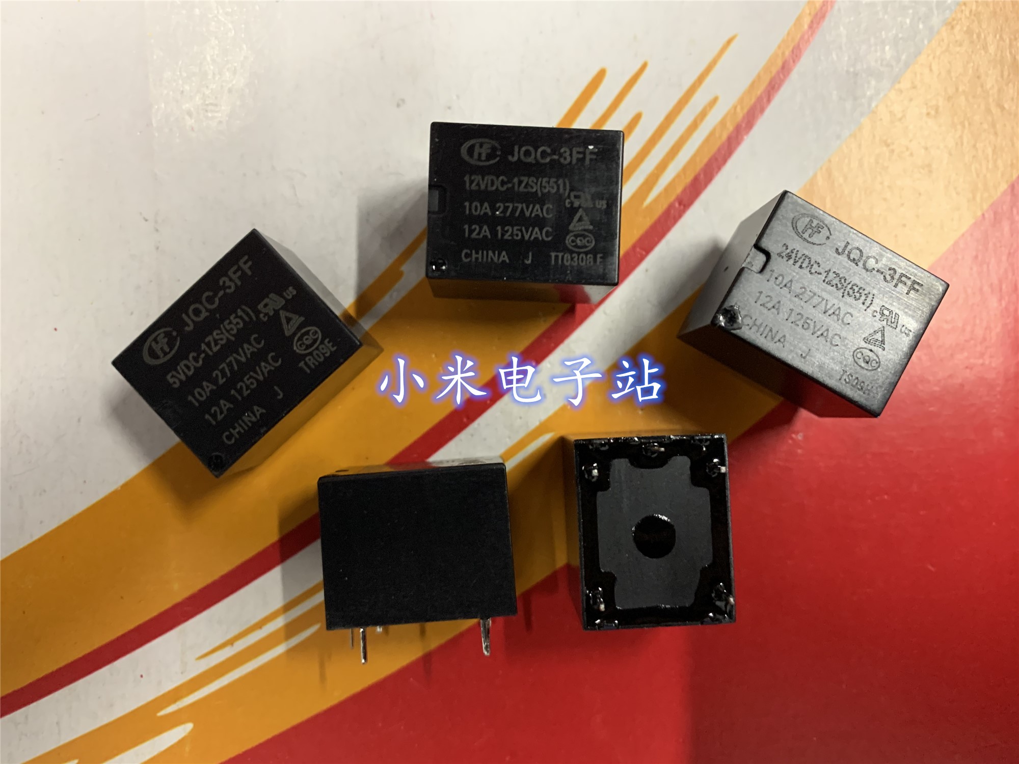 HF3FF JQC-3FF 5VDC 9VDC 12VDC 24VDC-1ZS (551)Hongfa relay 5 feet