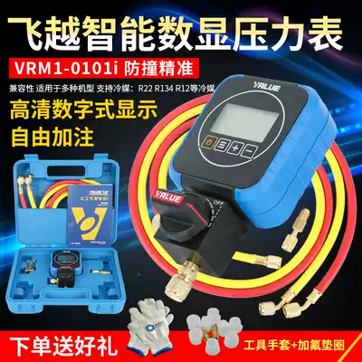 Flying over electronic meter snow table digital refrigerant meter precision digital display single meter VRM1-0101i nitrogen gas meter vacuum meter