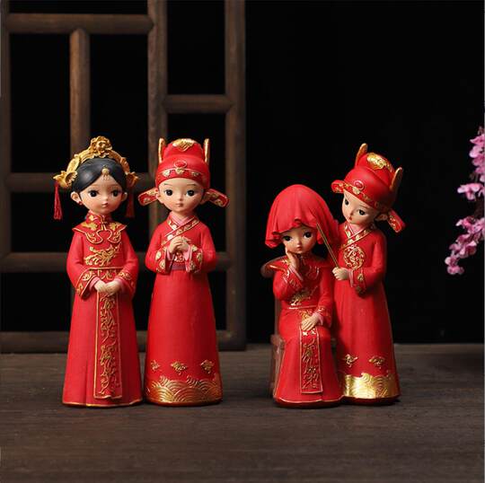 Wedding decoration doll pair wedding gift doll toy doll couple doll creative wedding room hanging foot doll