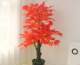 Simulated Red Maple Tree, Fake Red Maple Leaf Tree, Simulated Plant, Fake Tree, Large Green Plant Bonsai, Plastic Fake Flower Decoration, Living Room