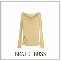 (Braid boss home) big collar base shirt CS-2170