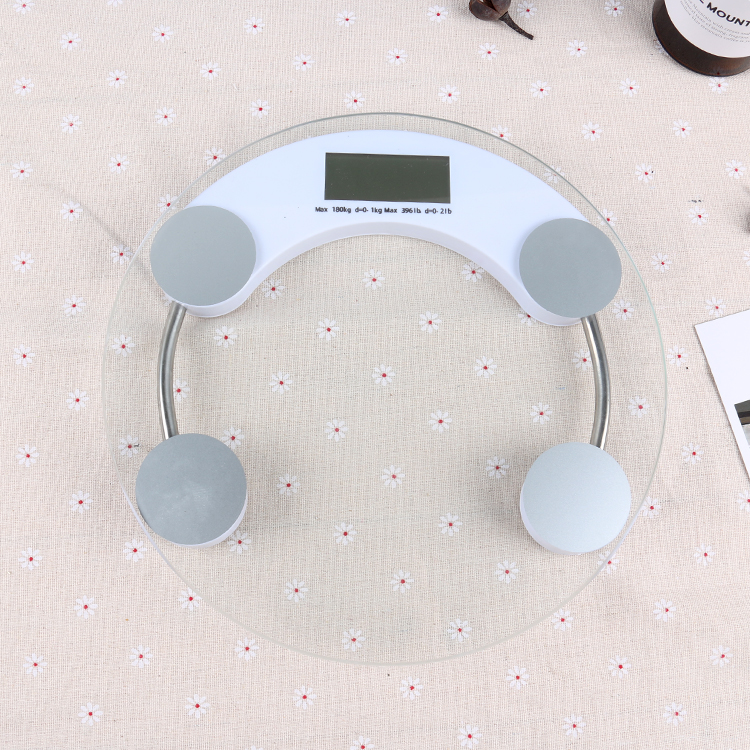 Household electronic weighing mini round weight scale health scale weight scale adult weighing weight loss weighing scale