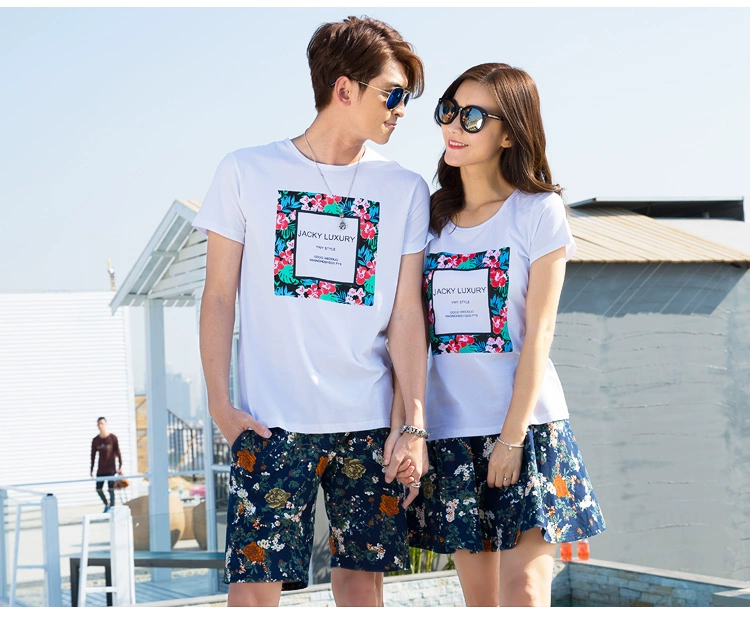 Cha mẹ và con mặc 2018 mới bông t- shirt gia đình ba mùa hè kích thước lớn gia đình mặc mẹ và con trai cha và con gái vài phù hợp với