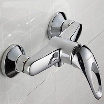 Full copper shower set mixing valve faucet bathroom single hot and cold shower faucet 3576-050
