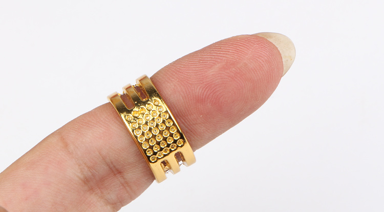 Bốn vòng đầu vòng công cụ tay tiêm may thimble thimble áp cuff kim kim tay thimble may vá - Công cụ & vật liệu may DIY kéo bấm chỉ