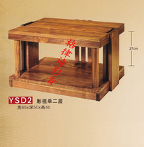 Jazz rack single and two-layer film and television solid wood audio cabinet amplifier equipment hifi cabinet (freight collect)