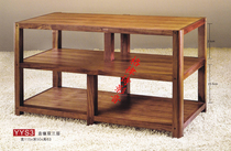 Jazz rack Yin Yuan double three-layer solid wood audio cabinet amplifier equipment hifi cabinet (freight collect)