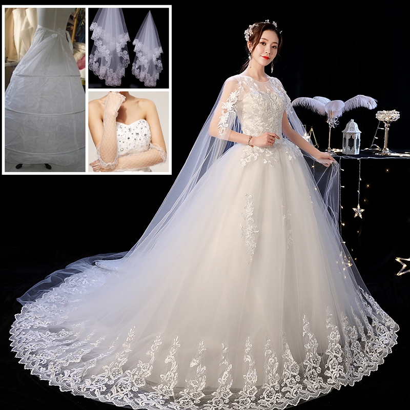  M+White Wedding Dragon Tail and 3 Pieces 098   + $9.43 