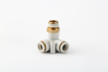 External thread positive three-way receipable tracheopneumatic quick quick plug-in KQ2LU KQ2D04 06 08 08 12 12