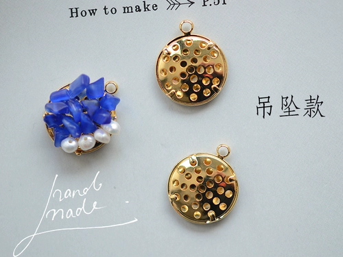 Серьги, подвеска, аксессуары ручной работы, 18 карат, золото 750 пробы