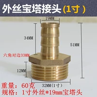 Золотой 1 -Внешний шелк*19 -мм пагода