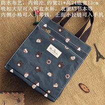 Arts and crafts college students in class handbag lunch box bag Bento bag Womens shopping bag small waterproof fabric art
