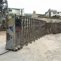 Flex door Electric door Entrance Contracting Door Stainless Steel Pushing Ramen Plant Gate Folding Door Automatic Door