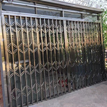 Entry pull gate Stainless steel shrink door Security door Balcony door Elevator door Escape window Folding door