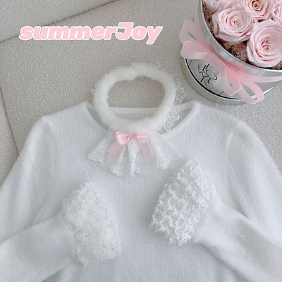 taobao agent Lace knitted soft top, demi-season doll, doll collar