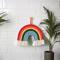 ins decoration Nordic style rainbow tassel woven hangings childrens room pendants wall wall home hangings