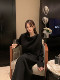 Summer Home Gardenia ສີຂາວນັດ Rabbit Velvet + Wool Knitted Cardigan Slimming Knitted Long Skirt Sweater Suit Women's Autumn and Winter
